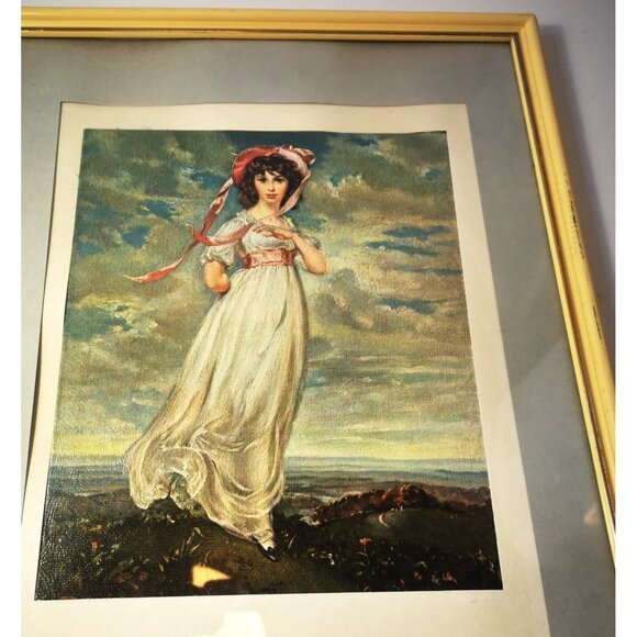 Matted Wall Art Pinkie Sir Thomas Lawrence Sarah Barrett Moulton Framed Vintage - Picture 9 of 13